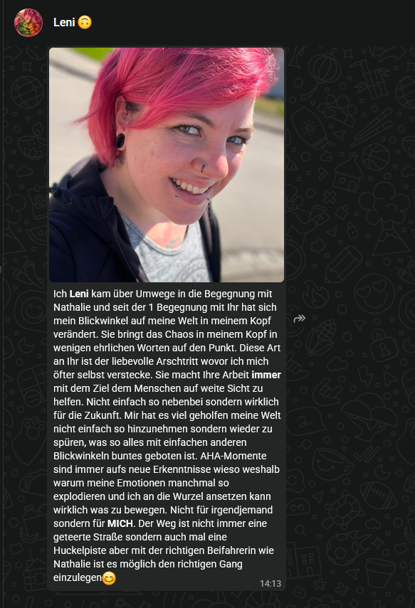 WhatsApp-Nachricht von Leni
